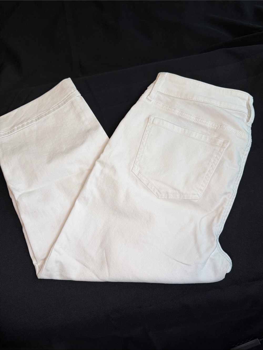NYDJ White Cropped Ankle Jeans